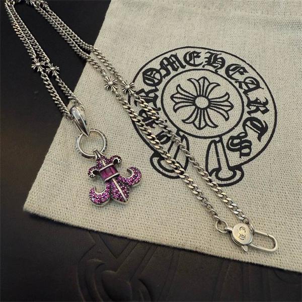 2026新作 大人ストリート 十字架シルバーネックレス 注目 CHROME HEARTS クロムハーツ コピー