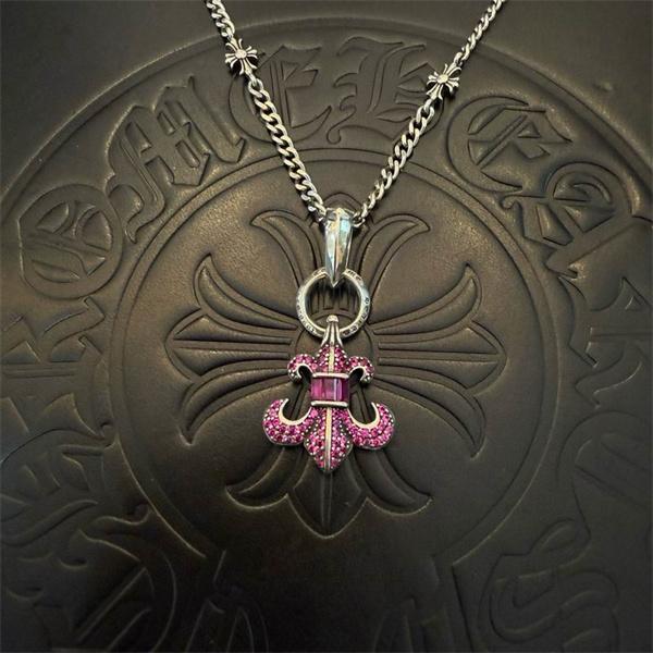 2026新作 大人ストリート 十字架シルバーネックレス 注目 CHROME HEARTS クロムハーツ コピー