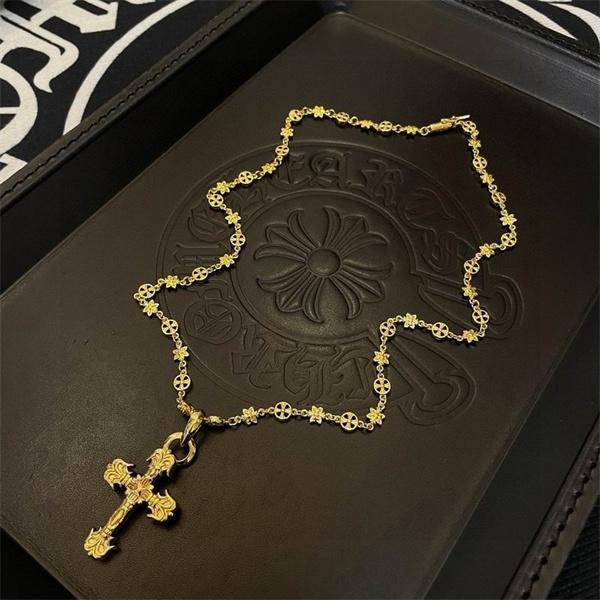 新作限定 ゴールド CHROME HEARTS クロムハーツ コピー ネックレス 人気集中 ストリート