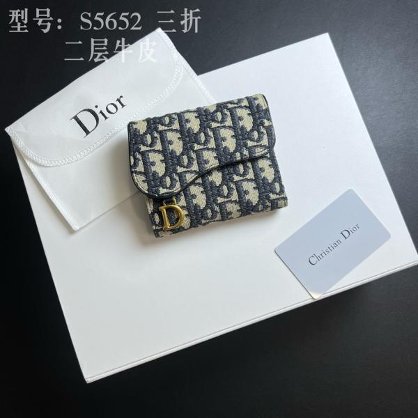 2026春夏☆DIOR  Lotus  Oblique☆ディオール折りたたみ財布 コピーS5652CTZQ-M928