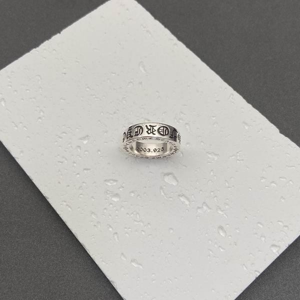 落ち着いた風合い 人気 デザインリング お洒落 CHROME HEARTS クロムハーツ 偽物