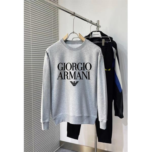 アルマーニ トレーナーコピーブラック通勤通学お勧めアイテム