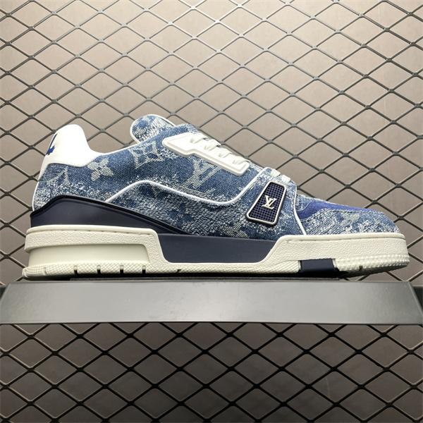 最新秋冬トレント ルイ ヴィトンスニーカーコピー Louis Vuitton LV Trainer 2025-26年秋冬最新のトレンド シューズ  激安(日本最大級)
