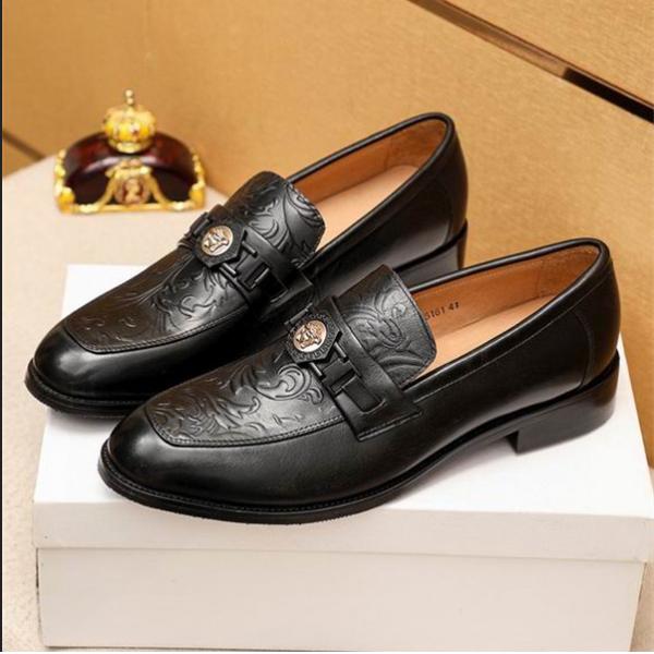 定番 2025ファッションに最も VERSACE ヴェルサーチ ビジネスシューズ_コピー 激安(日本最大級)