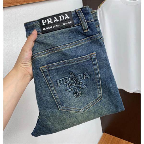 デニムパンツ 2025夏のマスト プラダ PRADA  ジーンズブランド激安通販 専門店