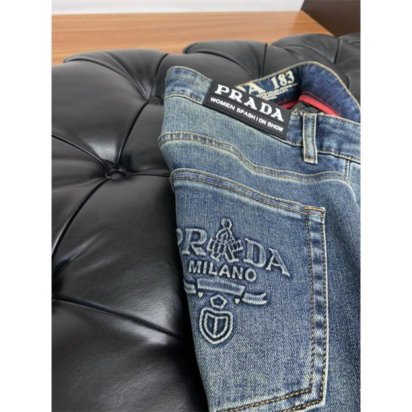 デニムパンツ 2025夏のマスト プラダ PRADA  ジーンズブランド激安通販 専門店
