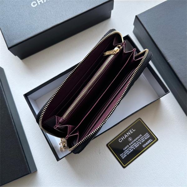シャネル長財布 スーパーコピー 今季で一番人気の定番コレクション レディース ブラック 通勤通学 大容量 最安値