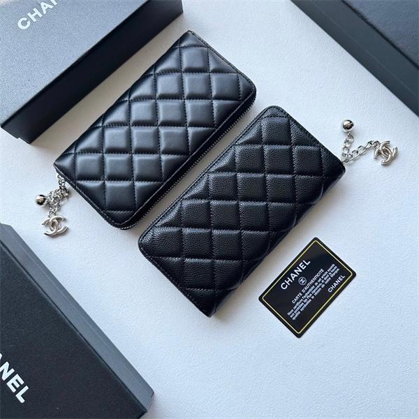シャネル長財布 スーパーコピー 今季で一番人気の定番コレクション レディース ブラック 通勤通学 大容量 最安値