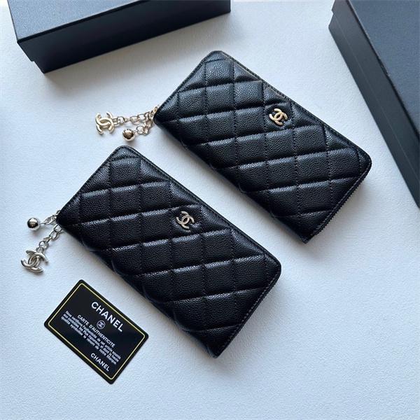 シャネル長財布 スーパーコピー 今季で一番人気の定番コレクション レディース ブラック 通勤通学 大容量 最安値