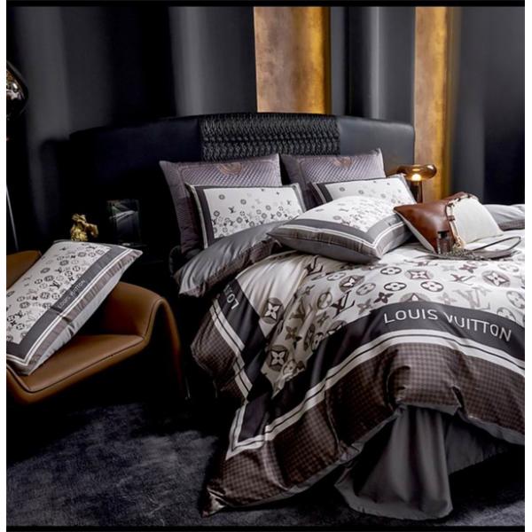 ヴィトン寝具4点 スーパーコピー激安大特価☆☆人気肌ざわりが良い綿100％シングルサイズ（約200×230cm）