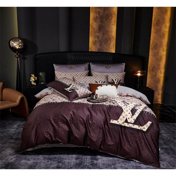 ルイ ヴィトン 寝具セット コピー2025-26秋冬 4点セット 注目のアイテム_シングルサイズ（約200×230cm）掛け布団カバー激安(日本最大級)