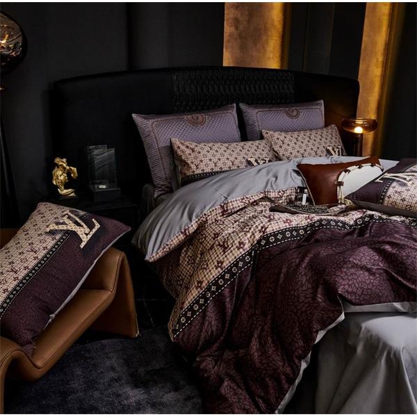 ルイ ヴィトン 寝具セット コピー2025-26秋冬 4点セット 注目のアイテム_シングルサイズ（約200×230cm）掛け布団カバー激安(日本最大級)