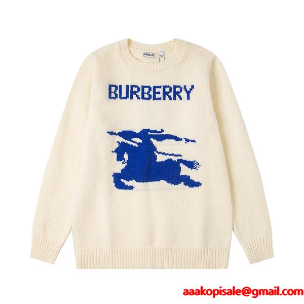 BURBERRY バーバリー コピー 2026新作 秋冬暖かい ブラック ニット セーター おしゃれ