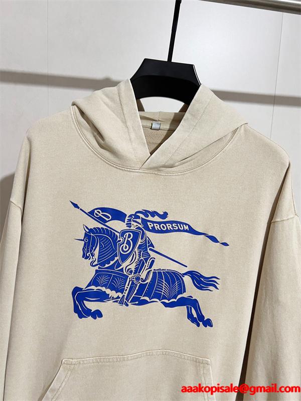季節限定 秋冬快適 BURBERRY バーバリー スーパーコピー パーカー ナイトロゴ 印象的