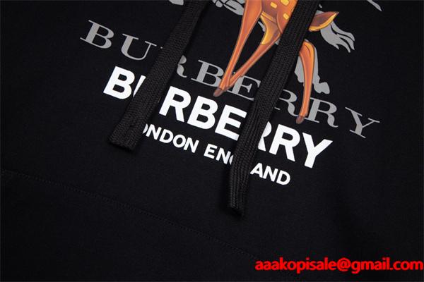 BURBERRY バーバリー スーパーコピー 注目モデル 秋冬柔らか ホワイト パーカー プリント