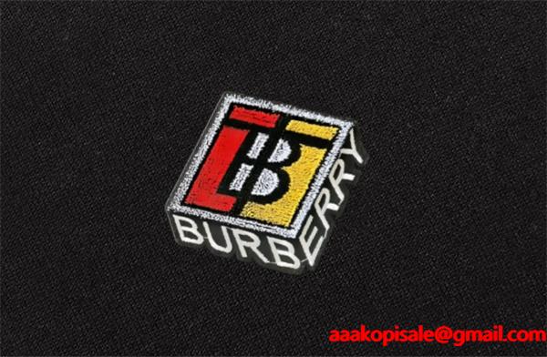 新登場 冬支度対応 ブラック ニット ワンポイント 快適着用 BURBERRY バーバリー 偽物