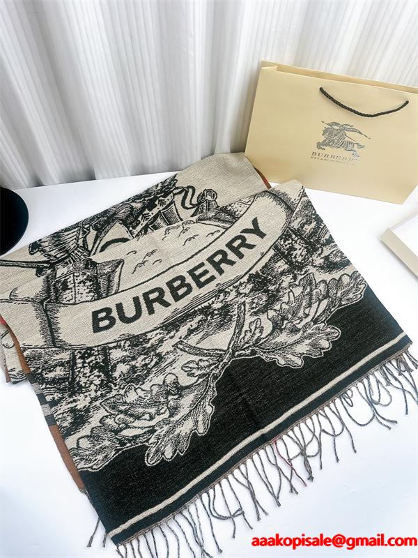 実用 防寒対策 グレー チェック マフラー 落ち着き配色 BURBERRY バーバリー コピー