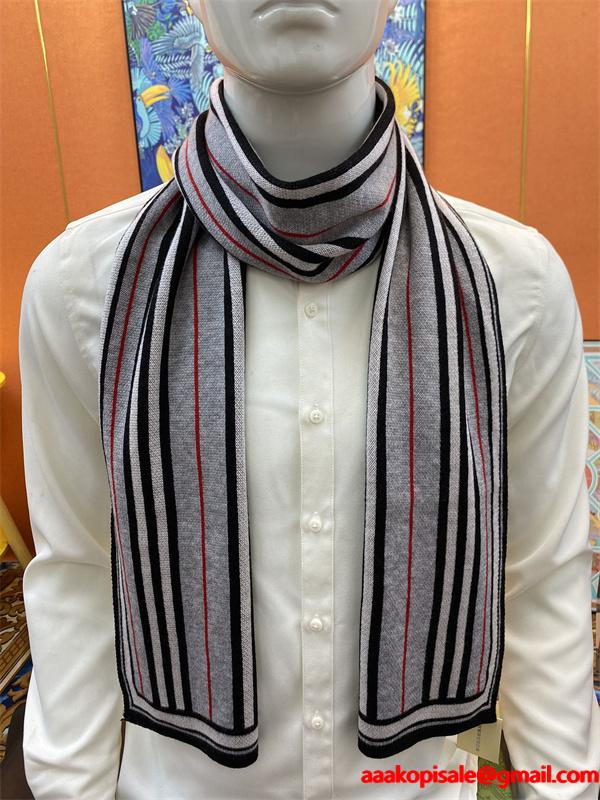 BURBERRY バーバリー コピー 注目配色 温かさ重視 グリーン チェック マフラー 冬アクセント