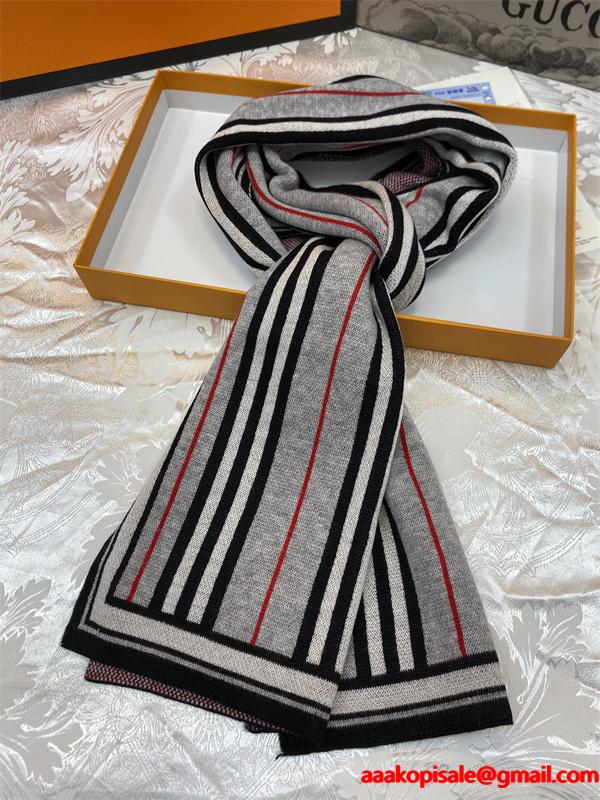 BURBERRY バーバリー コピー 注目配色 温かさ重視 グリーン チェック マフラー 冬アクセント