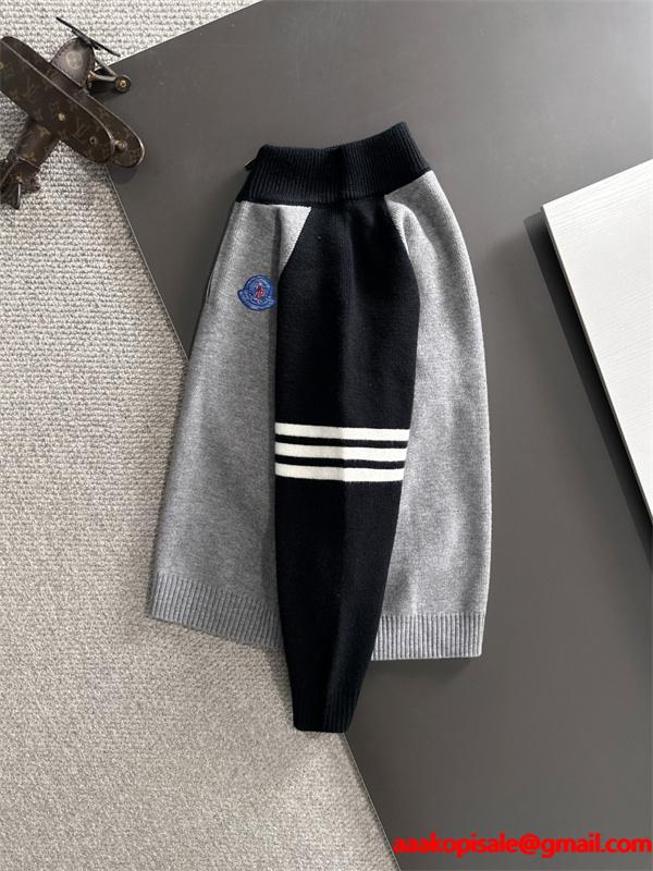 2026新作 ハーフジップ MONCLER モンクレール スーパーコピー ニット 配色切替 デイリー