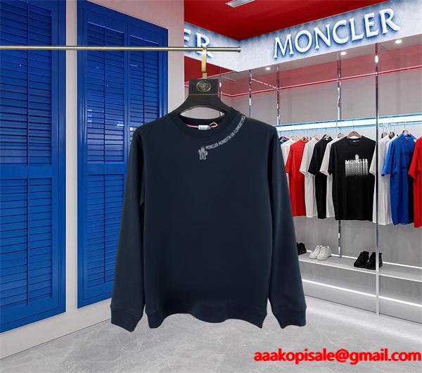 新登場 ホワイト スウェット ミニプリント 着心地抜群 MONCLER モンクレール コピー