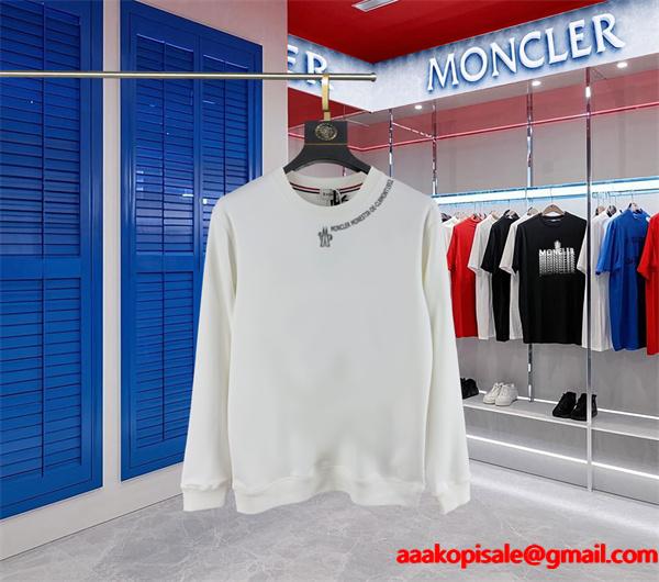新登場 ホワイト スウェット ミニプリント 着心地抜群 MONCLER モンクレール コピー