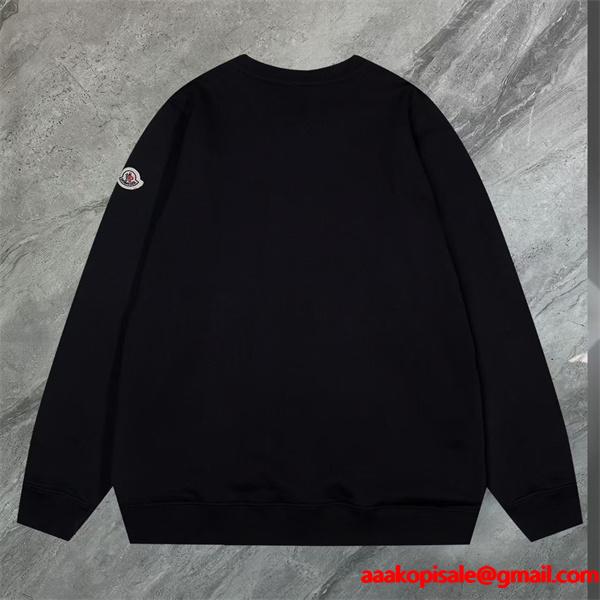 新登場 ホワイト スウェット ミニプリント 着心地抜群 MONCLER モンクレール コピー