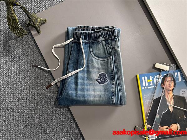 当店イチオシ イージー MONCLER モンクレール コピー デニムパンツ リラックスフィット