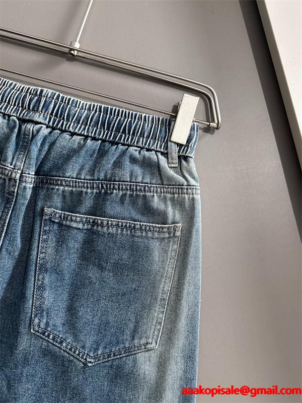 当店イチオシ イージー MONCLER モンクレール コピー デニムパンツ リラックスフィット