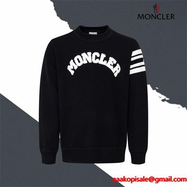 人気 ブラック ニットトップス 2026新作必須 希少 MONCLER モンクレール スーパーコピー