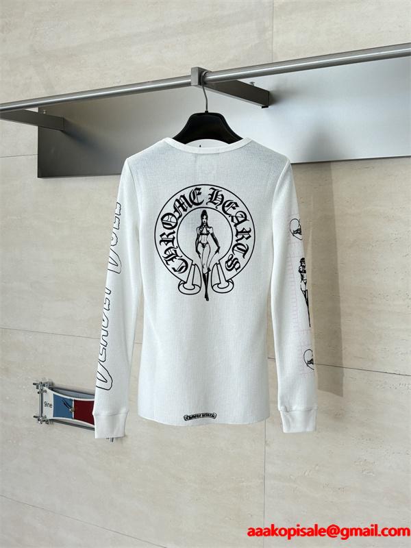 2026最新☆Chrome Heartクロムハーツ長袖ｔシャツコピーレディースファッション上品