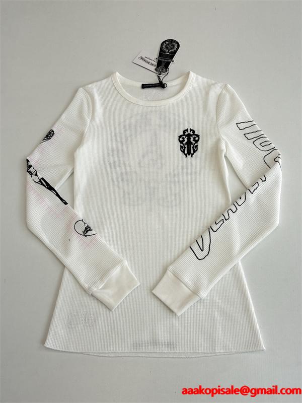 2026最新☆Chrome Heartクロムハーツ長袖ｔシャツコピーレディースファッション上品