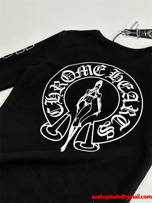 2026最新☆Chrome Heartクロムハーツ長袖ｔシャツコピーレディースファッション上品