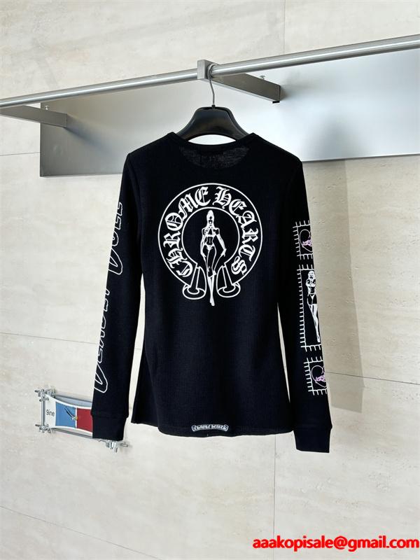 2026最新☆Chrome Heartクロムハーツ長袖ｔシャツコピーレディースファッション上品