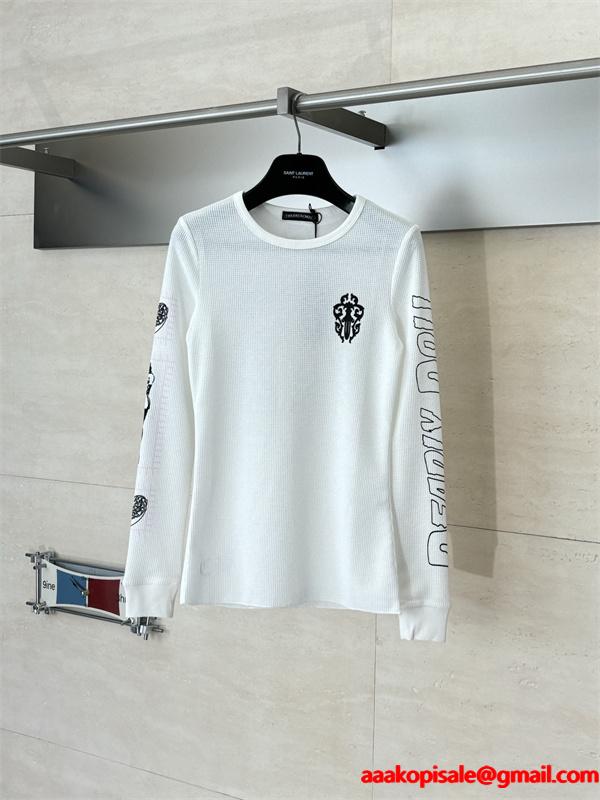 2026最新☆Chrome Heartクロムハーツ長袖ｔシャツコピーレディースファッション上品