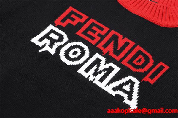 2026新作 売れ筋 ニットセーター ブラック 定番人気モデル FENDI フェンディ コピー