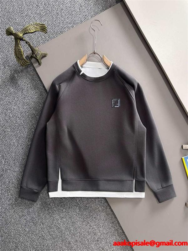 売れ筋推薦 スウェット ブラック シンプル 万能モデル FENDI フェンディ コピー