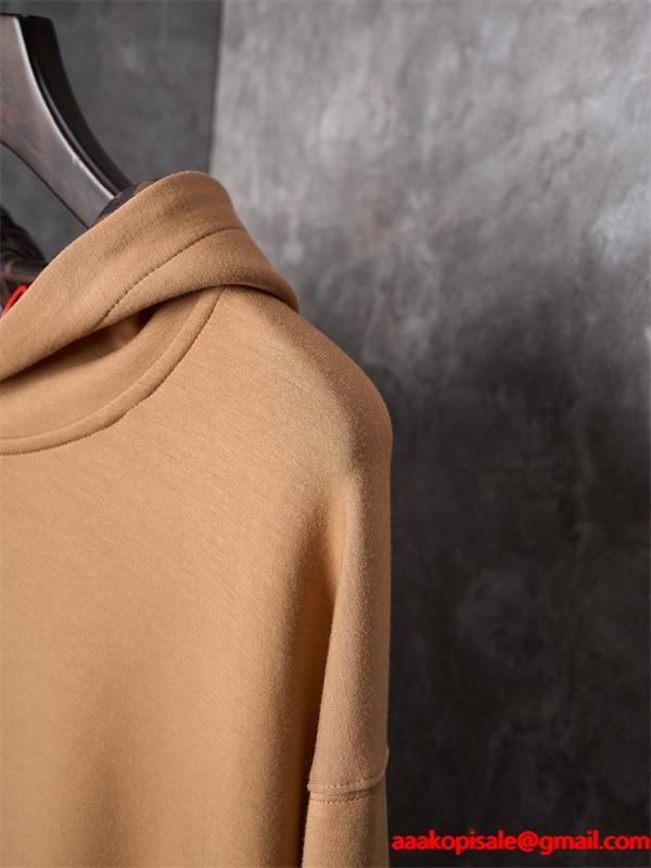 FENDI フェンディ コピー パーカー メンズ キャメル フード付き 長袖 秋冬対応