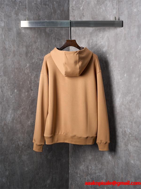 FENDI フェンディ コピー パーカー メンズ キャメル フード付き 長袖 秋冬対応