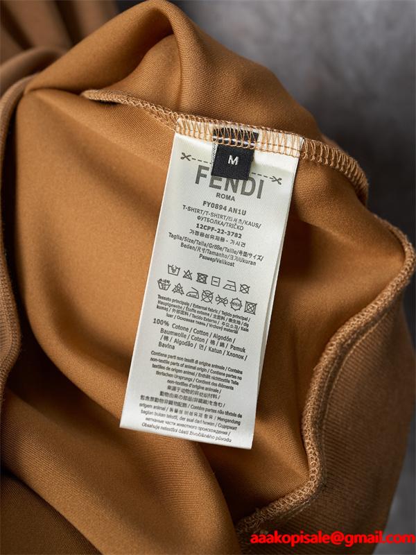 FENDI フェンディ コピー パーカー メンズ キャメル フード付き 長袖 秋冬対応