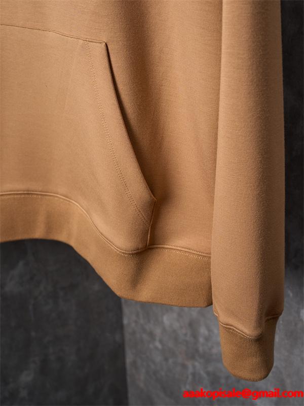 FENDI フェンディ コピー パーカー メンズ キャメル フード付き 長袖 秋冬対応