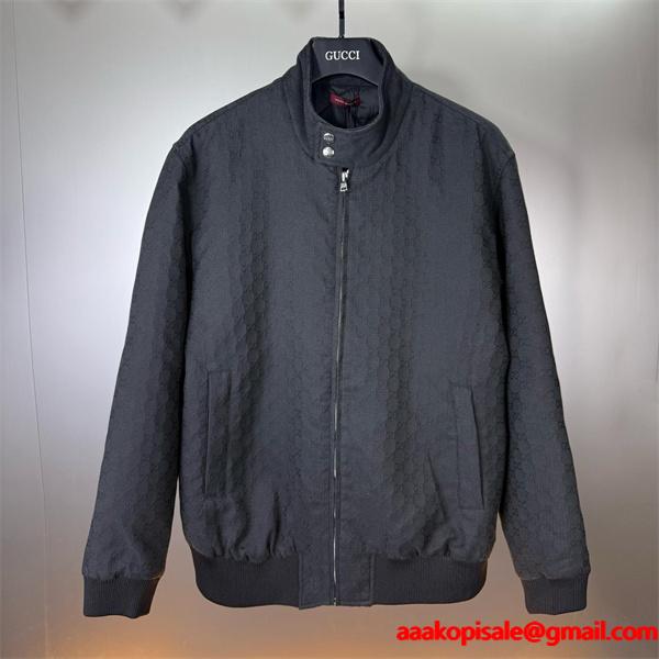 GUCCI ジップアップジャケット ブラック 上質 定番 洗練 グッチ コピー