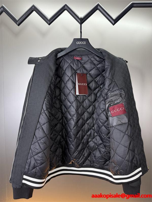 GUCCI ジップアップジャケット ブラック 上質 定番 洗練 グッチ コピー