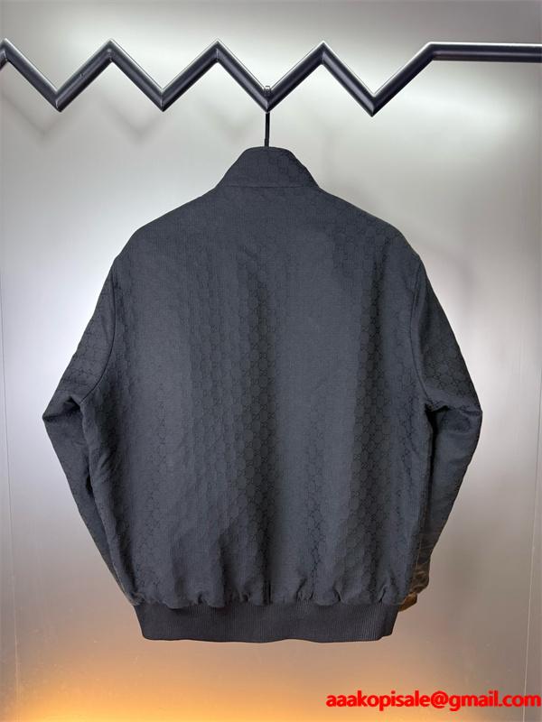 GUCCI ジップアップジャケット ブラック 上質 定番 洗練 グッチ コピー