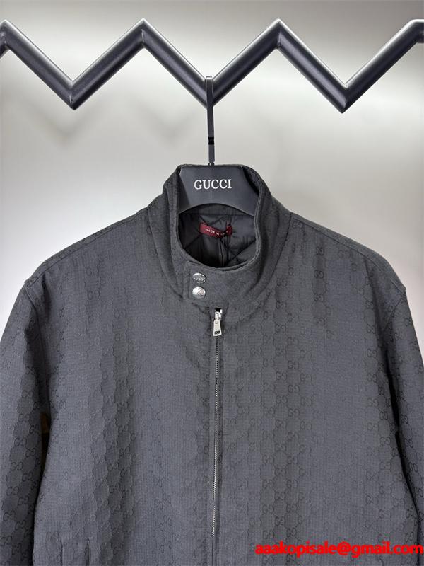 GUCCI ジップアップジャケット ブラック 上質 定番 洗練 グッチ コピー