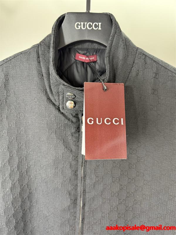GUCCI ジップアップジャケット ブラック 上質 定番 洗練 グッチ コピー