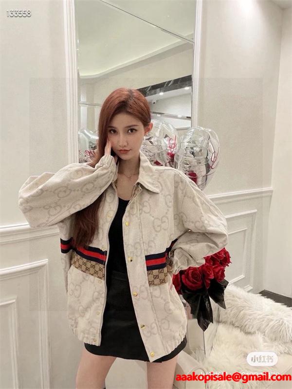 グッチ コピー GUCCI GGキャンバス シャツジャケット ベージュ 個性 高級