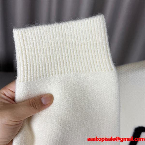 グッチ コピー GUCCI ロゴニット ブラック 注目 モード 個性 セーター