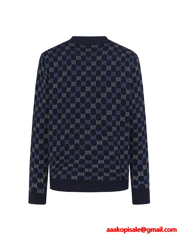 数量限定 人気 GUCCI  カーディガン ネイビー 高級感 新作 グッチ コピー