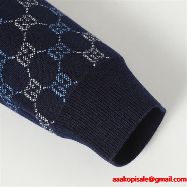 数量限定 人気 GUCCI  カーディガン ネイビー 高級感 新作 グッチ コピー